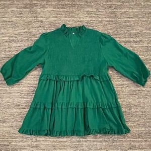 Green Tunic Top